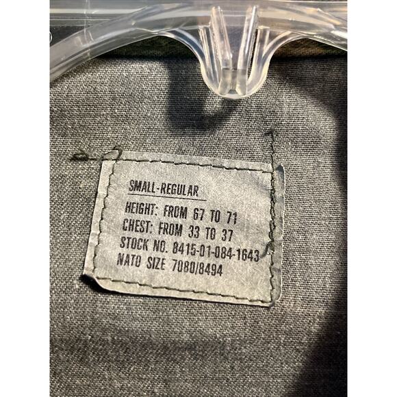 Vintage USMC Military Jacket Mens Small LS Woodland Camo Missing 2 Buttons - Picture 2 of 12